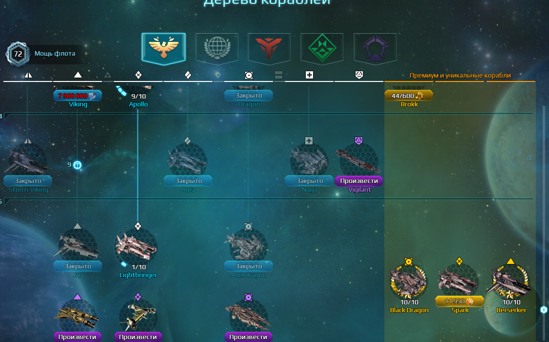 продажа аккаунта к игре Star Conflict